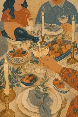Candlelit Family Dinner of Gratitude