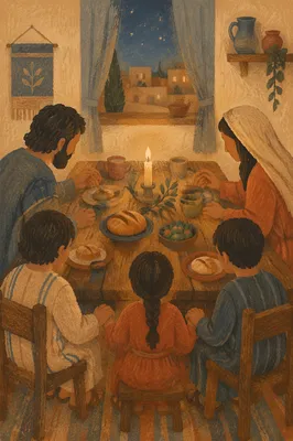Candlelit Family Dinner Prayer of Gratitude