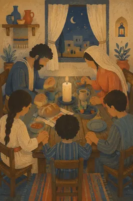 Candlelit Family Dinner Prayer of Gratitude