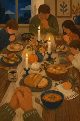 Candlelit Family Dinner Prayer of Gratitude