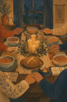 Candlelit Family Dinner Prayer of Gratitude