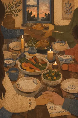Candlelit Family Dinner of Gratitude