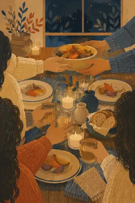 Candlelit Family Dinner of Gratitude