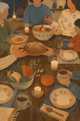 Candlelit Family Dinner of Gratitude