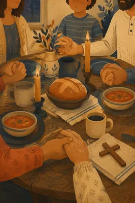 Candlelit Family Dinner Prayer of Gratitude