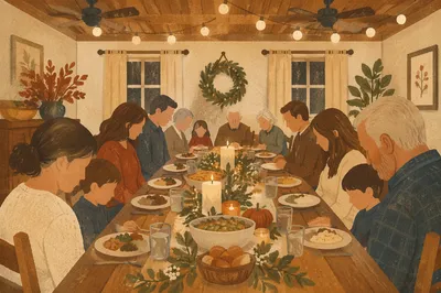 Candlelit Family Dinner of Gratitude