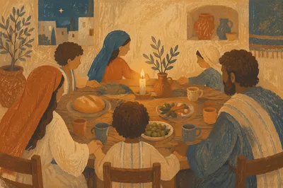 Candlelit Family Dinner Prayer of Gratitude