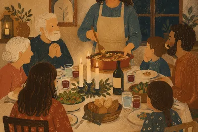 Candlelit Family Dinner of Gratitude