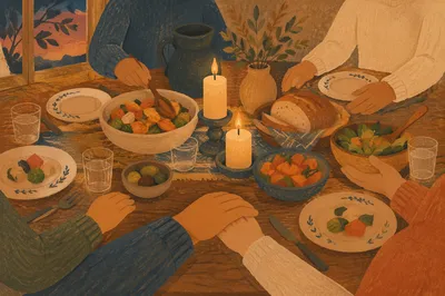 Candlelit Family Dinner of Gratitude