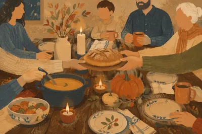 Candlelit Family Dinner of Gratitude