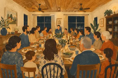 Candlelit Family Dinner of Gratitude