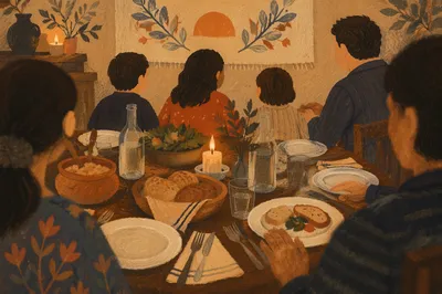 Candlelit Family Dinner of Gratitude
