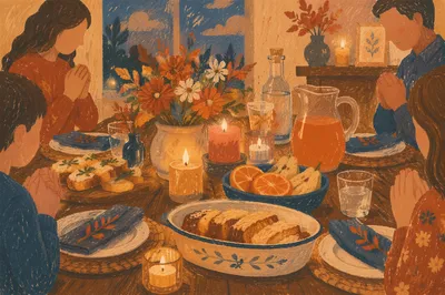 Candlelit Family Dinner of Gratitude