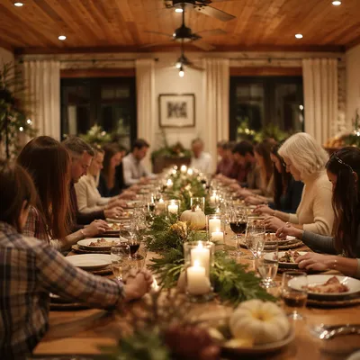 Candlelit Family Dinner of Gratitude