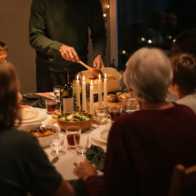 Candlelit Family Dinner of Gratitude