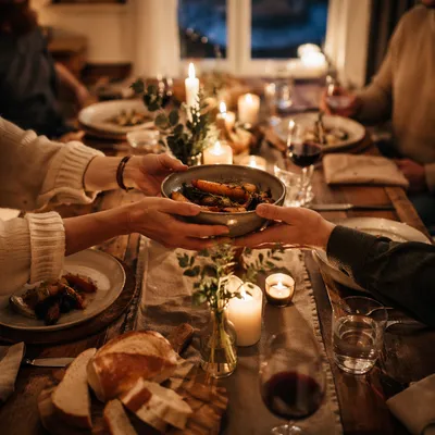 Candlelit Family Dinner of Gratitude
