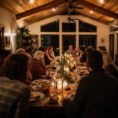 Candlelit Family Dinner with Grateful Gathering