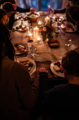 Candlelit Family Dinner Prayer of Gratitude