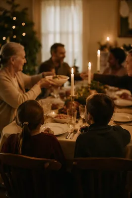 Candlelit Family Gratitude Dinner at Home