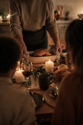 Candlelit Family Dinner with Gratitude