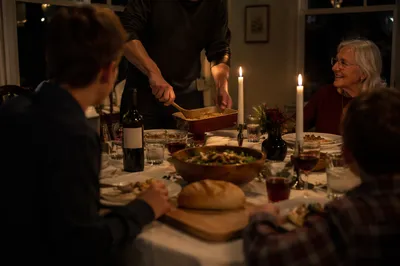 Candlelit Family Dinner of Gratitude