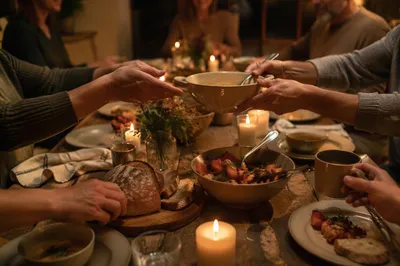 Candlelit Family Dinner of Gratitude