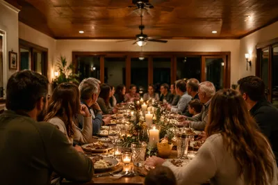 Candlelit Family Dinner with Gratitude Gathering
