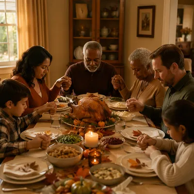 Family Prayer Before Thanksgiving Dinner