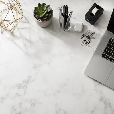 Minimal Flat Lay Desk Workspace Scene
