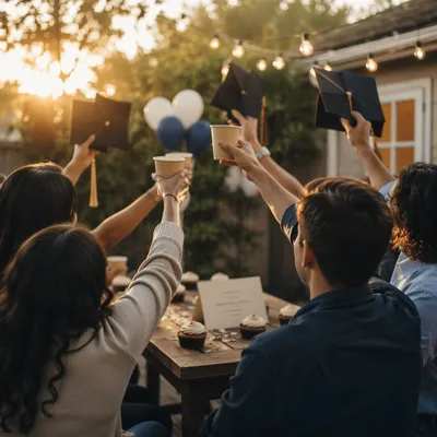 Graduating Friends Celebration at Golden Hour