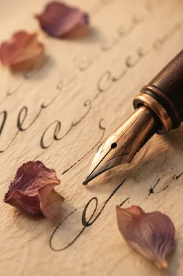 Fountain Pen Calligraphy on Handmade Paper