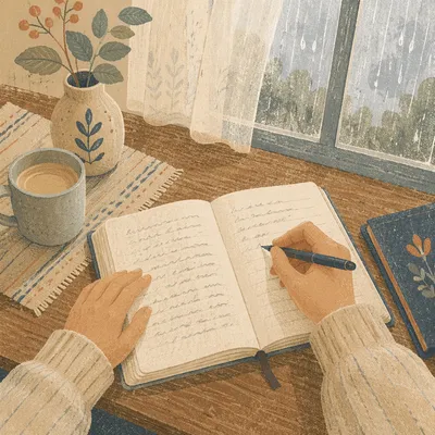 Quiet Morning Prayer Journal Writing
