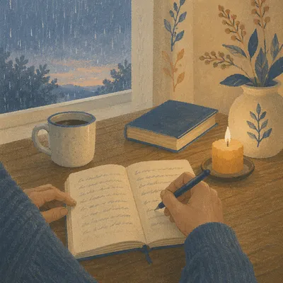 Quiet Dawn Prayer Journal Writing
