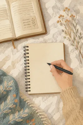 Morning Prayer Journal Writing Flat Lay