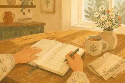 Morning Prayer Journal Writing at Home
