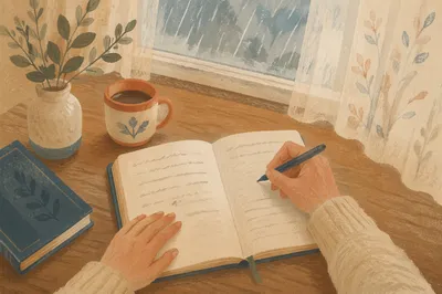 Quiet Morning Prayer Journal Writing