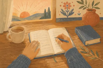 Quiet Morning Prayer Journal Writing