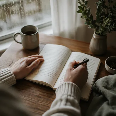 Quiet Morning Prayer Journal Writing