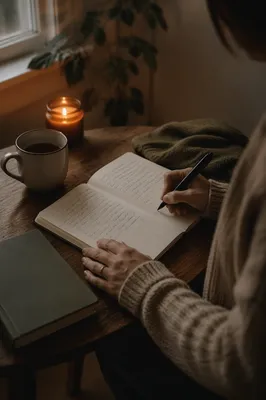 Morning Prayer Journal Writing at Kitchen Table