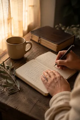 Morning Prayer Journal on Quiet Kitchen Table