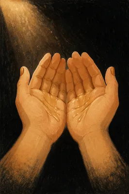 Anointed Hands in Prayerful Healing Light