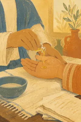 Healing Prayer with Anointing Oil Hands