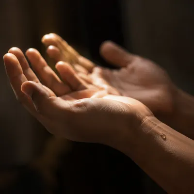 Anointing Oil Prayer Hands for Healing