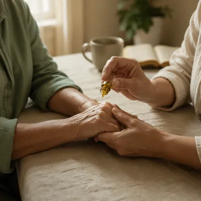 Healing Prayer Hands with Anointing Oil