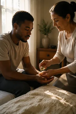 Healing Prayer with Anointing Oil at Home