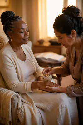 Gentle Anointing of Hands at Dawn