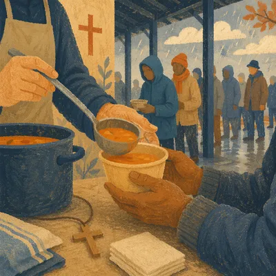 Compassionate Hands Serving Warm Meals