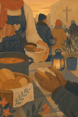 Compassionate Hands Serving Meals at Chapel