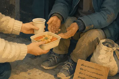 Compassionate Hands Serving Meals to the Homeless