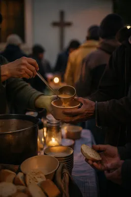 Compassionate Hands Serving Meals at Chapel